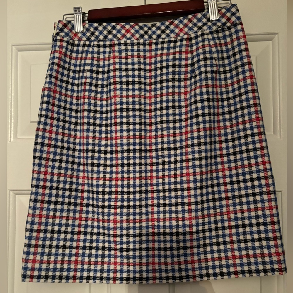 Talbots 2P plaid skirt